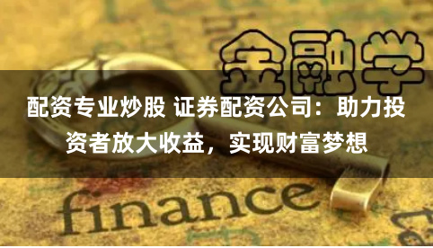 配资专业炒股 证券配资公司：助力投资者放大收益，实现财富梦想